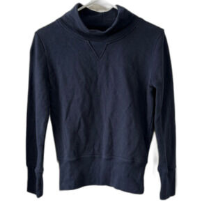 Madewell Navy Turtleneck Sweatshirt